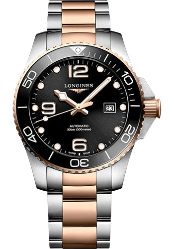 longines-hydroconquest-automatic-watch-43-mm-steel-and-ceramic-case-black-arabic-dial-steel-and-red-pvd-bracelet-l3-782-3-58-7