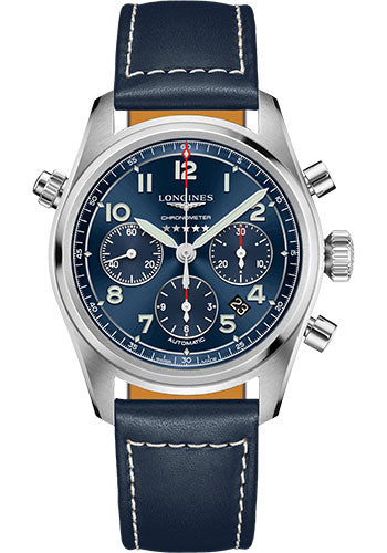 longines-spirit-chronograph-automatic-watch-42-mm-steel-case-blue-arabic-dial-blue-leather-strap-l3-820-4-93-0