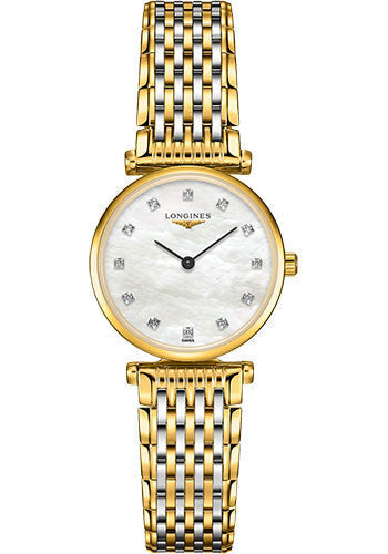 longines-la-grande-classique-de-longines-quartz-watch-24-mm-yellow-pvd-case-white-mother-of-pearl-diamond-dial-steel-and-yellow-pvd-bracelet-l4-209-2-87-7