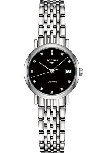 longines-elegant-collection-watch-25-5-mm-steel-case-black-diamond-dial-bracelet-l4-309-4-57-6