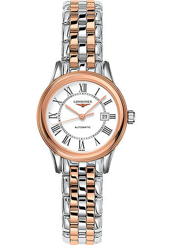 longines-flagship-watch-30-mm-steel-and-red-pvd-case-white-roman-dial-bracelet-l4-374-3-91-7