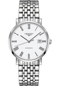 longines-elegant-collection-watch-39-mm-steel-case-white-roman-dial-bracelet-l4-910-4-11-6