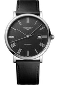 longines-elegant-collection-automatic-watch-41-mm-steel-case-anthracite-roman-dial-black-strap-vegetable-material-bracelet-l4-911-4-71-2