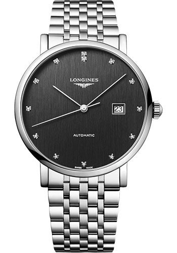 longines-elegant-collection-automatic-watch-41-mm-steel-case-anthracite-diamond-dial-bracelet-l4-911-4-78-6