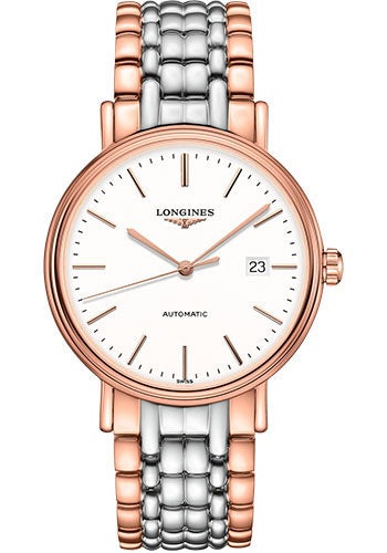 longines-przsence-automatic-watch-40-mm-steel-and-red-pvd-case-white-dial-bracelet-l4-922-1-12-7