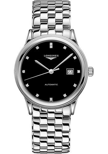 longines-flagship-watch-40-mm-steel-case-black-diamond-dial-bracelet-l4-984-4-57-6