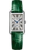 longines-dolcevita-small-seconds-quartz-watch-20-80-x-32-mm-steel-case-silver-flinquz-roman-dial-green-strap-l5-255-4-71-a
