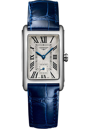 longines-dolcevita-small-seconds-quartz-watch-23-30-x-37-mm-steel-case-silver-flinquz-roman-dial-blue-strap-l5-512-4-71-7