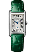 longines-dolcevita-small-seconds-quartz-watch-23-30-x-37-mm-steel-case-silver-flinquz-roman-dial-green-strap-l5-512-4-71-a
