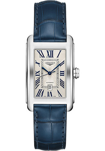 longines-dolcevita-automatic-watch-27-70-x-43-8-mm-steel-case-silver-flinquz-roman-dial-blue-alligator-strap-l5-757-4-71-9