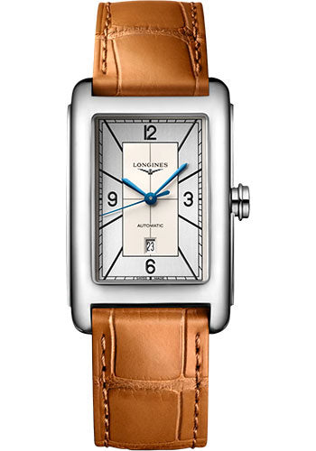 longines-dolcevita-automatic-watch-27-70-x-43-8-mm-steel-case-silver-arabic-dial-beige-strap-l5-757-4-73-3