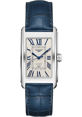 longines-dolcevita-automatic-watch-28-20-x-47-mm-steel-case-silver-flinquz-roman-dial-blue-alligator-strap-l5-767-4-71-9