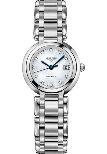 longines-primaluna-automatic-watch-26-5-mm-steel-case-white-mother-of-pearl-diamond-dial-l8-111-4-87-6