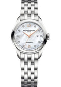 baume-mercier-clifton-automatic-watch-date-diamond-set-31-mm-steel-case-diamond-mother-of-pearl-dial-steel-bracelet