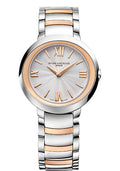 baume-mercier-promesse-quartz-watch-pink-gold-capped-30-mm-pink-gold-capped-steel-case-silver-dial-two-tone-bracelet