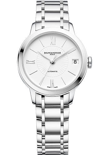 baume-mercier-classima-automatic-watch-date-display-31-mm-steel-case-white-dial-steel-bracelet