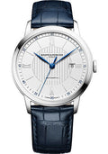 baume-mercier-classima-automatic-watch-date-display-42-mm-steel-case-silver-dial-blue-alligator-strap