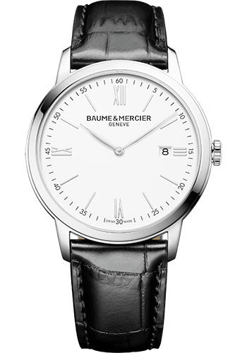 baume-mercier-classima-quartz-watch-date-display-42-mm-steel-case-white-dial-black-calfskin-strap