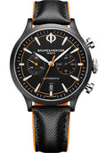 baume-mercier-capeland-automatic-watch-chronograph-date-42-mm-black-adlc-and-steel-case-black-dial-black-calfskin-strap