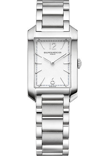 baume-mercier-hampton-quartz-watch-35-x-22-mm-steel-case-silver-dial-steel-bracelet