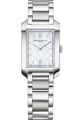 baume-mercier-hampton-quartz-watch-diamond-set-mother-of-pearl-35-x-22-mm-steel-case-diamond-white-mother-of-pearl-dial-steel-bracelet