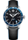 baume-mercier-clifton-club-automatic-watch-dual-time-date-display-42-mm-steel-case-black-dial-black-calfskin-strap
