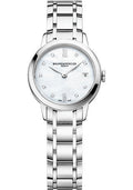 baume-mercier-classima-quartz-watch-date-display-diamond-set-27-mm-steel-case-diamond-mother-of-pearl-dial-steel-bracelet