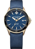 baume-mercier-clifton-club-automatic-watch-date-display-bronze-42-mm-bronze-case-blue-dial-brown-calfskin-strap