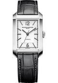 baume-mercier-hampton-automatic-watch-43-x-27-5-mm-steel-case-silver-dial-black-alligator-strap