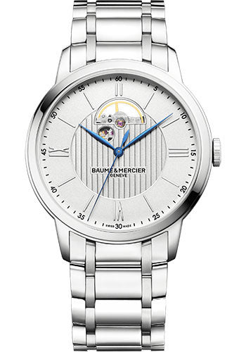 baume-mercier-classima-automatic-watch-open-balance-42-mm-steel-case-silver-dial-steel-bracelet