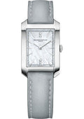 baume-mercier-hampton-quartz-watch-diamond-set-mother-of-pearl-35-x-22-mm-steel-case-diamond-white-mother-of-pearl-dial-blue-calfskin-strap