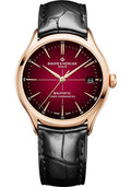 baume-mercier-clifton-automatic-watch-cosc-certified-date-39mm-18k-pink-gold-case-shading-lacquered-dial-black-alligator-strap
