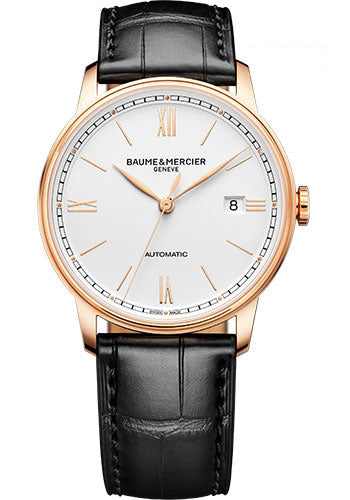 baume-mercier-classima-automatic-watch-18k-pink-gold-titanium-39-mm-18k-pink-gold-and-titanium-case-silver-dial-black-alligator-strap