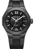 baume-mercier-riviera-automatic-watch-date-display-42mm-black-adlc-case-gray-dial-black-rubber-strap