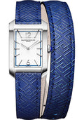 baume-mercier-hampton-quartz-watch-35-x-22-mm-steel-case-silver-dial-blue-calfskin-strap