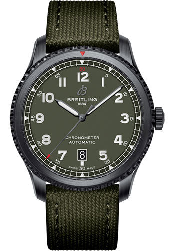 breitling-aviator-8-automatic-41-black-steel-curtiss-warhawk-watch-black-steel-green-dial-green-kaki-leather-strap-tang-buckle-m173152a1l1x1