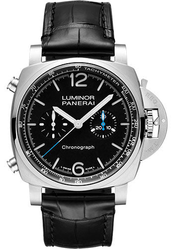 panerai-luminor-chrono-44mm-brushed-steel-case-black-dial-pam01109