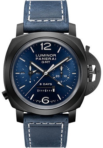 panerai-luminor-chrono-monopulsante-8-giorni-gmt-blu-notte-44mm-black-ceramic-case-blue-sun-brushed-dial-pam01135
