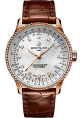 breitling-navitimer-automatic-35-watch-18k-red-gold-mother-of-pearl-dial-brown-alligator-leather-strap-folding-buckle-r17395211a1p2