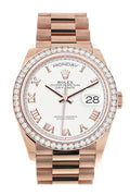 rolex-day-date-36-white-dial-diamond-bezel-18k-everose-gold-diamond-president-watch-128345rbr