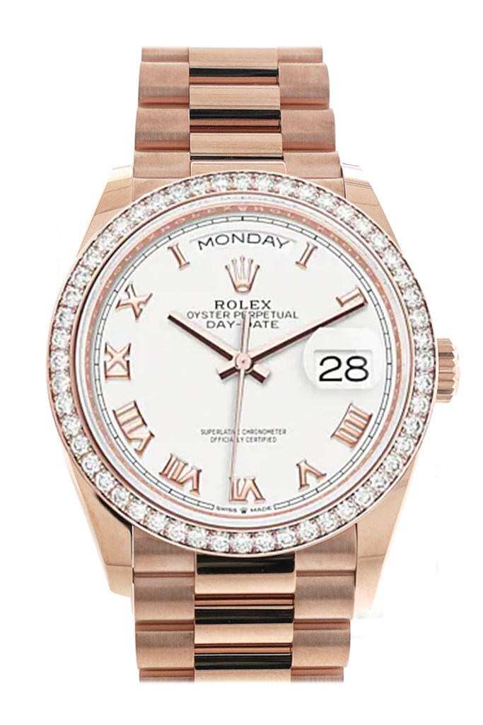 rolex-day-date-36-white-dial-diamond-bezel-18k-everose-gold-diamond-president-watch-128345rbr