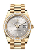rolex-day-date-40-silver-dial-diamond-bezel-yellow-gold-president-mens-watch-228348rbr