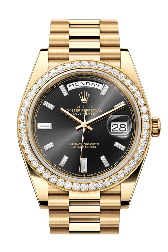 rolex-day-date-40-bright-black-dial-diamonds-dial-diamond-bezel-yellow-gold-president-mens-watch-228348rbr