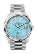 rolex-day-date-36-turquoise-diamond-dial-fluted-bezel-platinum-president-watch-128236
