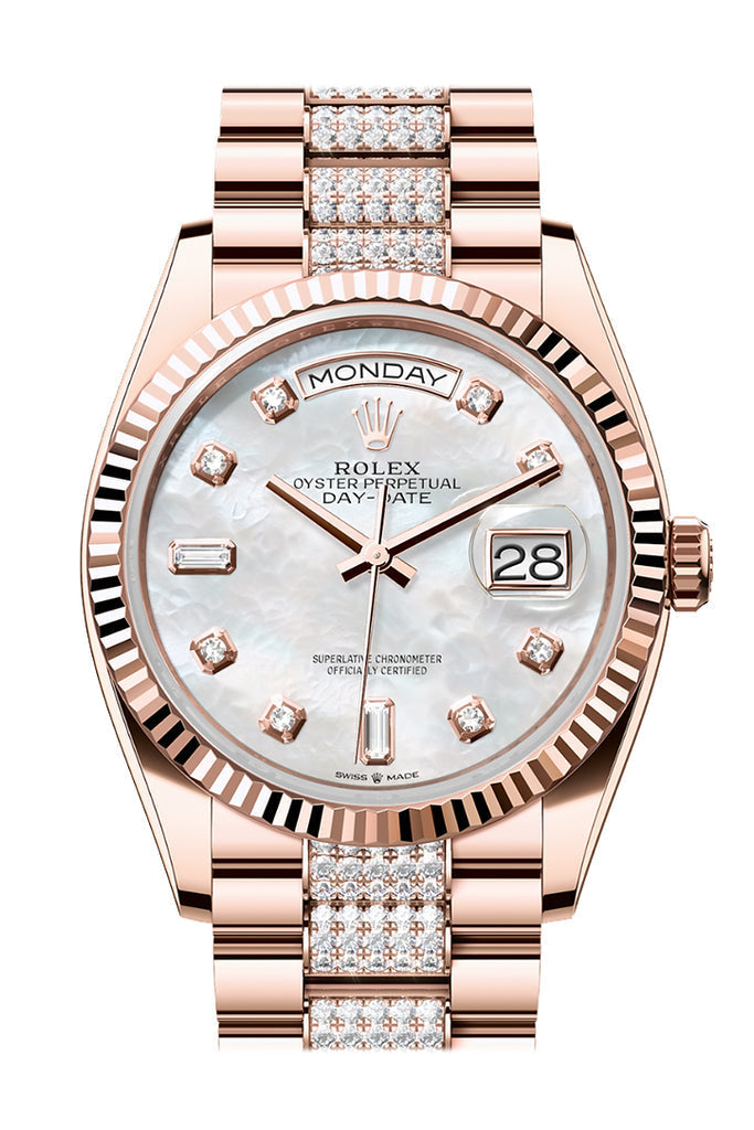 rolex-day-date-36-mother-of-pearl-diamond-dial-fluted-bezel-18k-everose-gold-diamond-president-watch-128235