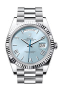 rolex-day-date-40-ice-blue-roman-dial-dial-fluted-bezel-platinum-president-mens-watch-228236
