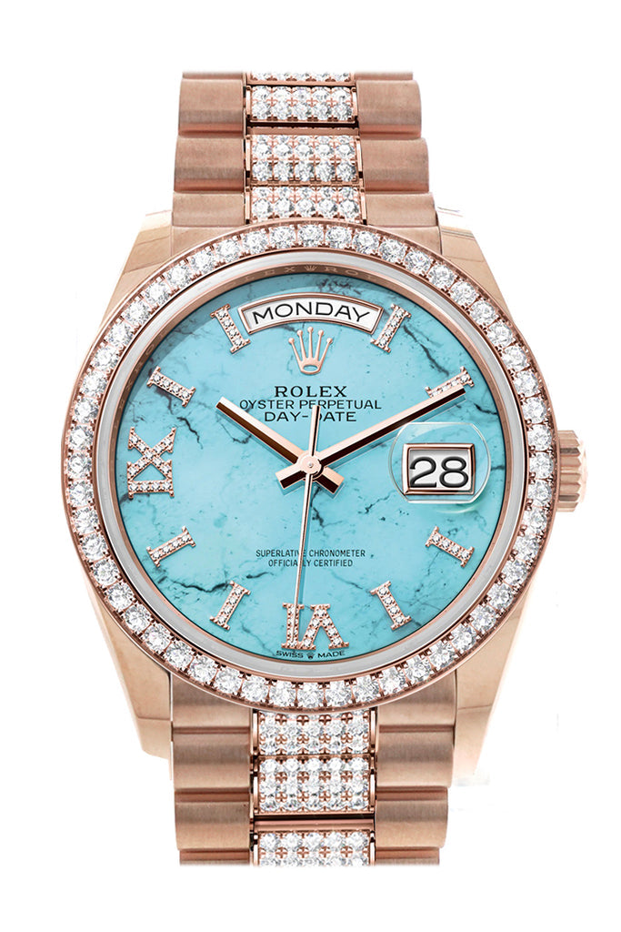 rolex-day-date-36-turquoise-dial-diamond-bezel-18k-everose-gold-diamond-president-watch-128345rbr