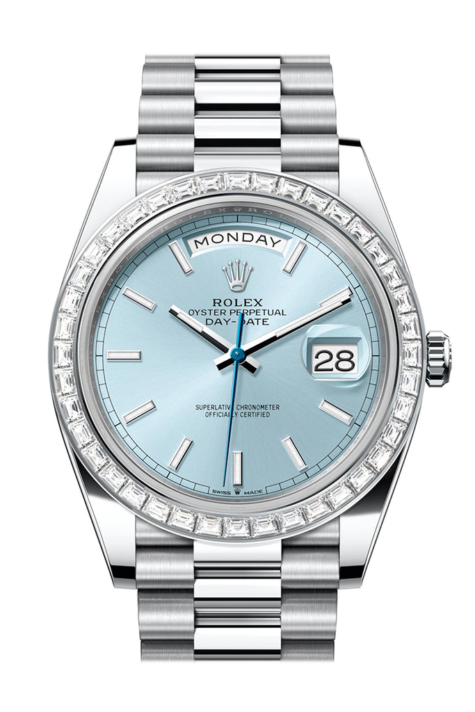 rolex-day-date-40-ice-blue-dial-40-baguette-diamond-bezel-platinum-president-mens-watch-228396tbr