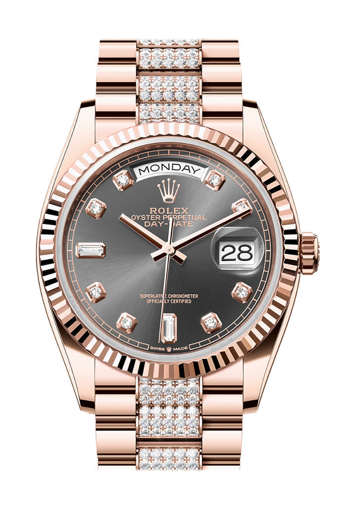 rolex-day-date-36-slate-diamond-dial-fluted-bezel-18k-everose-gold-diamond-president-watch-128235