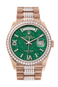 rolex-day-date-36-green-aventurine-dial-diamond-bezel-18k-everose-gold-diamond-president-watch-128345rbr